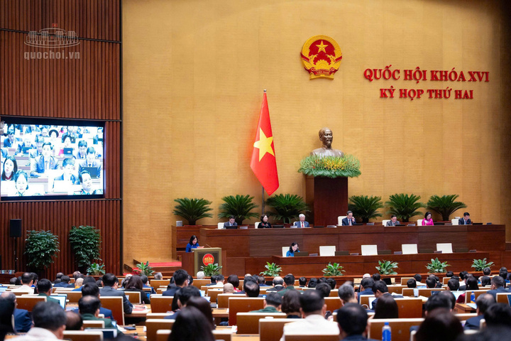 Quang cảnh Kỳ họp thứ 2, Quốc hội khoá XVI. Ảnh: Quochoi.vn