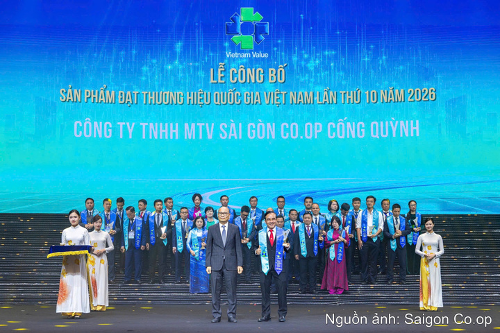 Saigon Co.op được công nhận đạt Thương hiệu Quốc gia Việt Nam năm 2026.