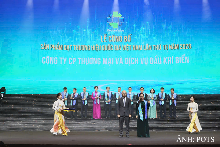 POTS được vinh danh Thương hiệu Quốc gia Việt Nam 2026 với sản phẩm dịch vụ “Quản lý vận hành Bất động sản”. Ảnh: POTS