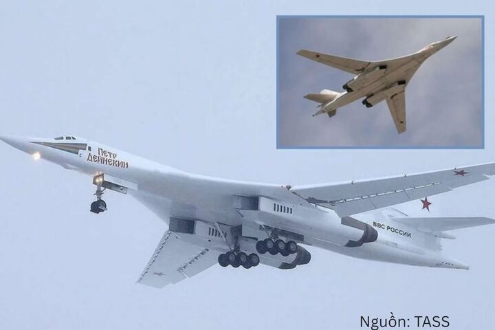 Máy bay ném bom tầm xa Tu-160M. Nguồn: TASS