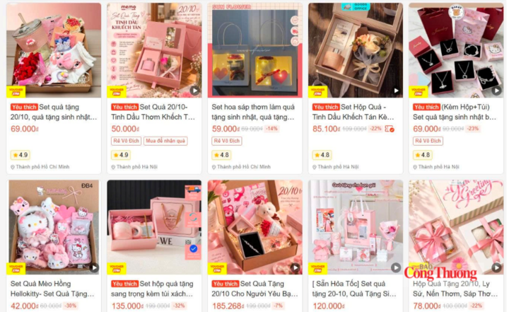 Thị trường quà tặng 20/10: Hoa tươi đắt khách, quà tặng đa dạng mẫu mã - 5