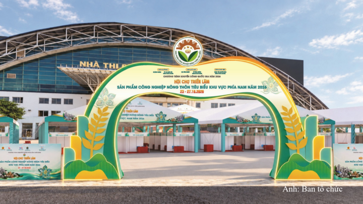 Hội chợ triển lãm sản phẩm công nghiệp nông thôn tiêu biểu khu vực phía Nam năm 2026 là điểm nhấn xúc tiến thương mại của chuỗi sự kiện