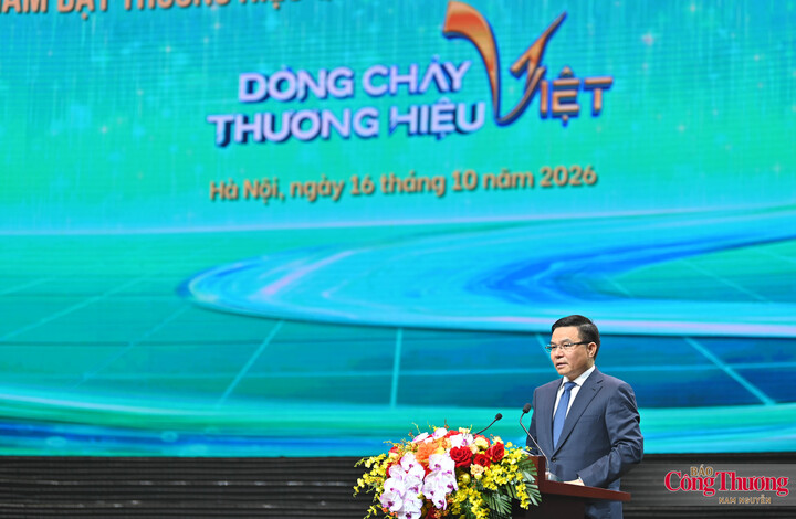 Bộ trưởng Bộ Công Thương Lê Mạnh Hùng phát biểu tại lễ công bố.
