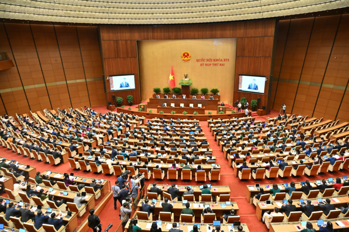 Phiên khai mạc Kỳ họp thứ 2, Quốc hội khóa XVI - Ảnh: chinhphu.vn/Nhật Bắc.