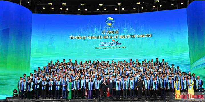 Các doanh nghiệp được vinh danh thương hiệu quốc gia năm 2026, tối ngày 16/10/2026 tại Hà Nội.