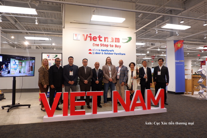 Khu gian hàng Quốc gia Việt Nam tại Hội chợ High Point Market 2026 tổ chức tại Hoa Kỳ