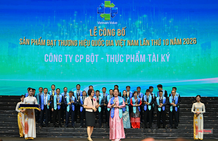 Tài Ký được vinh danh Thương hiệu quốc gia năm 2026, tối ngày 16/10/2026 tại Hà Nội.