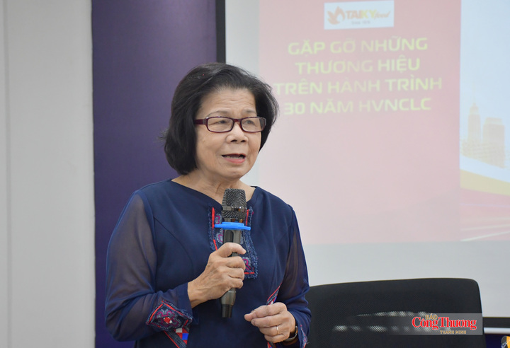 Bà Vũ Kim Hạnh, Chủ tịch Hiệp hội Doanh nghiệp Hàng Việt Nam Chất lượng cao.