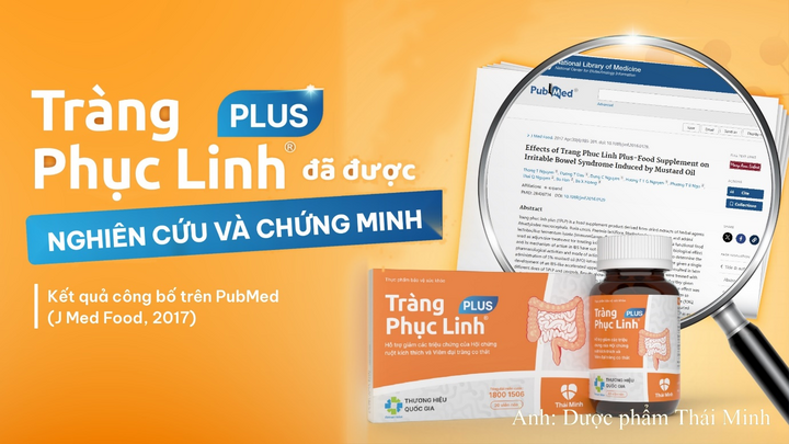 Kết quả nghiên cứu Tràng Phục Linh PLUS đăng trên Pubmed - Thư viện y khoa Hoa Kỳ.