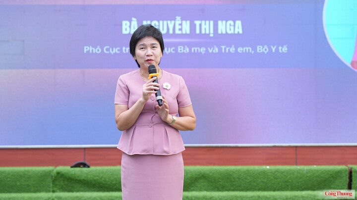 Bà Nguyễn Thị Nga, Phó Cục trưởng Cục Bà mẹ và Trẻ em, Bộ Y tế