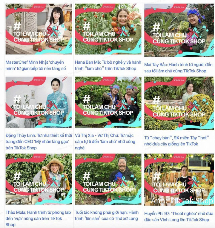 Những nhà bán hàng nữ tiêu biểu của TikTok Shop được điểm tên trong chiến dịch "Chủ Nữ 2025".