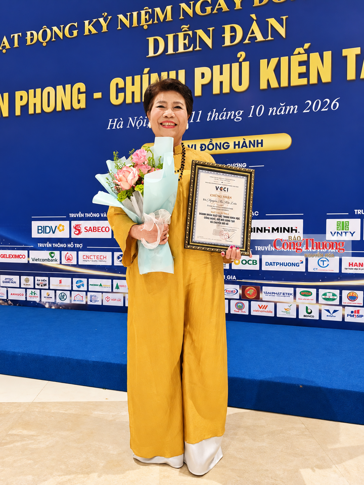 Bà Nguyễn Thị Kim Liên - Giám đốc Công ty TNHH Kinh doanh tổng hợp Ân Điển.
