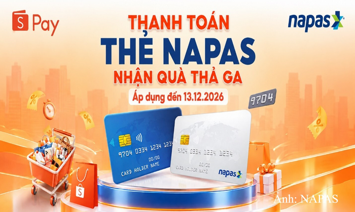 Khách hàng mua sắm trên Shopee có thể nhận mã ưu đãi 50.000 đồng khi thanh toán bằng thẻ NAPAS qua cổng ShopeePay và đáp ứng điều kiện chương trình.