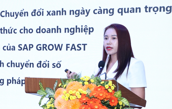 Bà Nguyễn Thị Hương, Quản lý Đối tác Cấp cao và Phát triển Kinh doanh, Công ty ABeam Consulting (Vietnam).