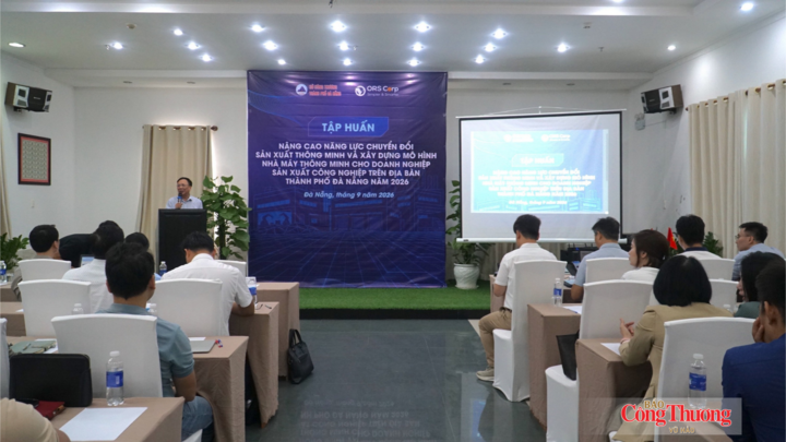 Sở Công Thương Đà Nẵng tập huấn nâng cao năng lực số, xây dựng nhà máy thông minh cho doanh nghiệp sản xuất công nghiệp thành phố.