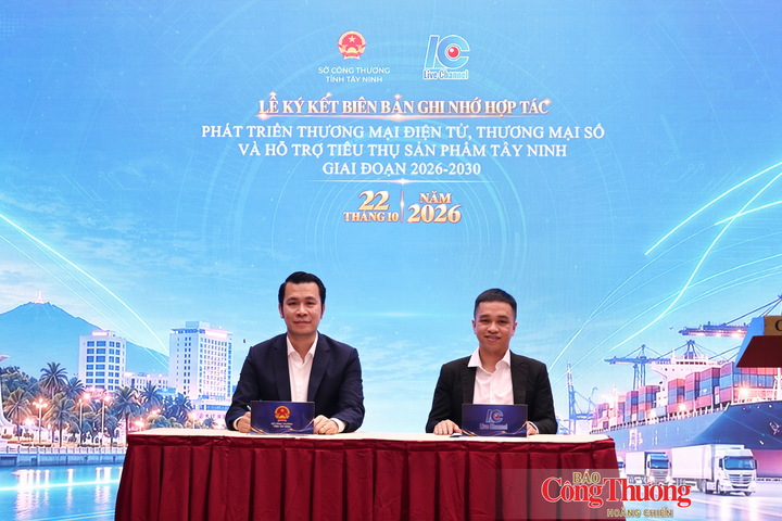 Nghi thức ký kết Biên bản ghi nhớ hợp tác.