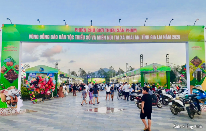 Trung tâm Khuyến công và Xúc tiến thương mại (Sở Công Thương Gia Lai) phối hợp với UBND xã Hoài Ân tổ chức Phiên chợ giới thiệu sản phẩm vùng đồng bào dân tộc thiểu số và miền núi năm 2026.