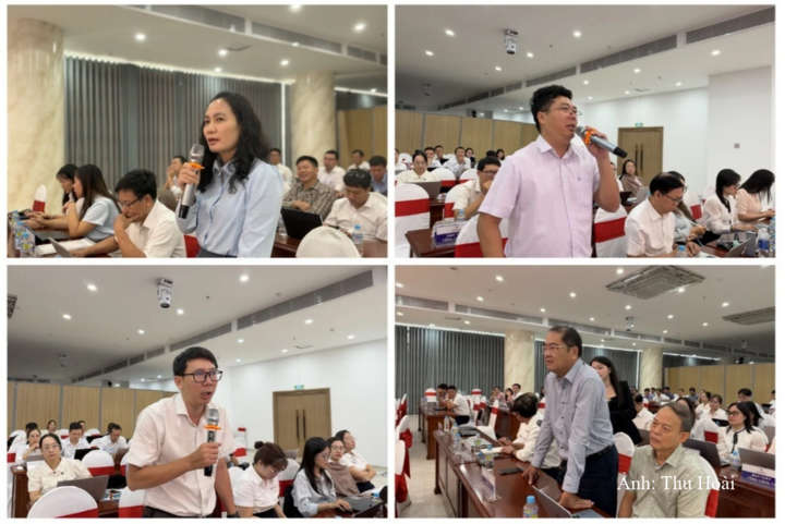 Học viên trao đổi, thảo luận các tình huống thực tiễn về phân định thẩm quyền, trách nhiệm của người quản lý và kiểm soát rủi ro pháp lý.
