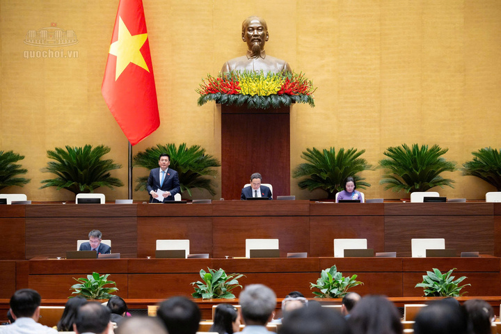 Quốc hội nghe tờ trình và báo cáo thẩm tra về các dự án luật