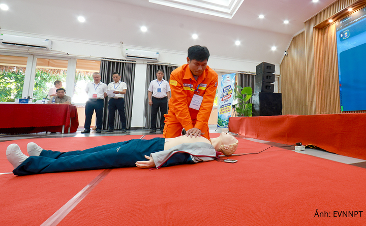 Anh Trần Xuân Giang tham gia phần thi thực thành tại hội thi.