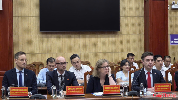 Phái đoàn Liên minh châu Âu (EU) tại buổi làm việc.