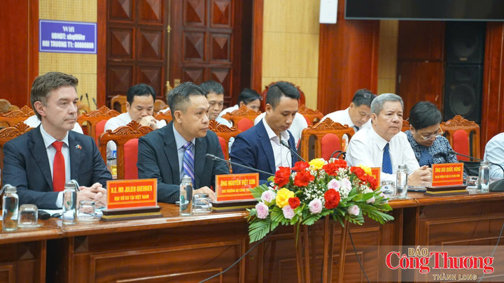 Các đại biểu tham dự tại buổi làm việc.