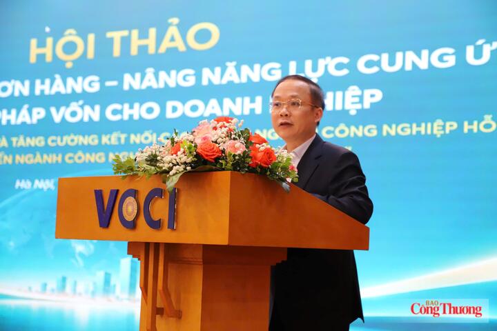 Ông Bùi Trung Nghĩa - Phó Chủ tịch VCCI phát biểu tại sự kiện.