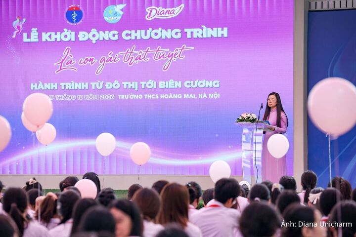 Bà Nguyễn Thị Thu Hiền, Phó Chủ tịch Hội LHPN Việt Nam chia sẻ tại lễ khởi động chương trình