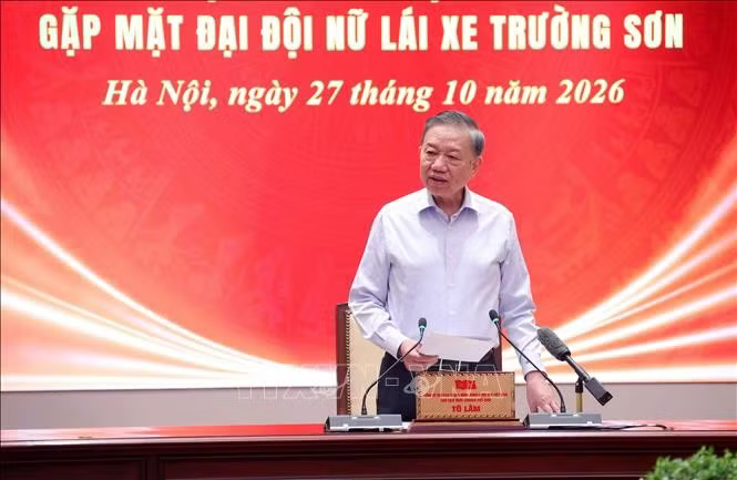 Tổng Bí thư, Chủ tịch nước Tô Lâm phát biểu. Ảnh: Văn Điệp/TTXVN.