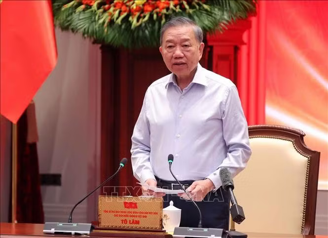 Tổng Bí thư, Chủ tịch nước Tô Lâm phát biểu. Ảnh: Văn Điệp/TTXVN