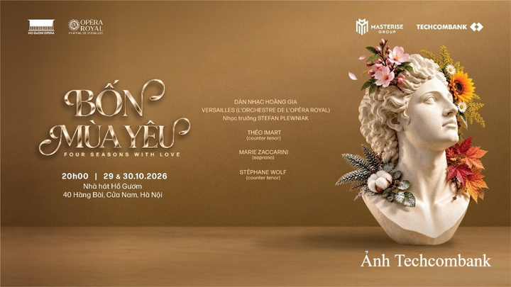 Techcombank và Masterise Group đồng tài trợ độc quyền, đưa hòa nhạc kinh điển Châu Âu - “Four Seasons with Love” trở lại Hà Nội.