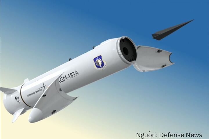 Tên lửa siêu vượt âm AGM-183A ARRW. Nguồn: Defense News