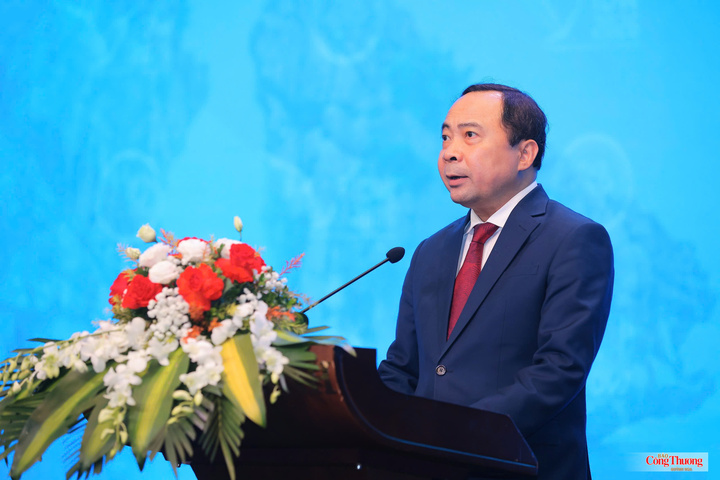 Bộ trưởng Khoa học và Công nghệ Vũ Hải Quân phát biểu.