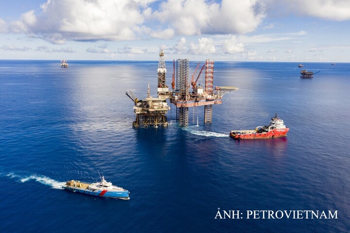 9 tháng năm 2026, sản lượng khai thác dầu thô trong nước tăng hơn 10%. Ảnh: Petrovietnam