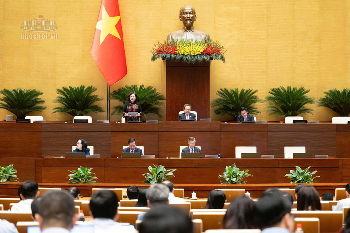 Quốc hội thảo luận ở Hội trường Luật Phát triển doanh nghiệp nhỏ và vừa.