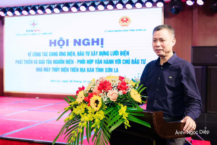 Ông Nguyễn Thành Công – Ủy viên Ban Chấp hành Đảng bộ tỉnh, Phó Chủ tịch UBND tỉnh Sơn La phát biểu tại Hội nghị.