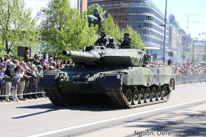 Xe tăng chiến đấu Leopard-2A6. Nguồn: Defense News