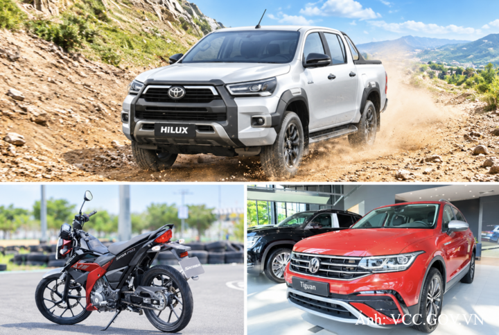 Ba mẫu xe Toyota Hilux, Volkswagen Tiguan Allspace và Suzuki Satria F150 thuộc diện thu hồi để khắc phục các vấn đề kỹ thuật theo thông báo của Ủy ban Cạnh tranh Quốc gia.