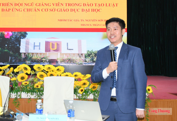 TS. Nguyễn Sơn Hà, Phó Hiệu trưởng Trường Đại học Luật, Đại học Huế.