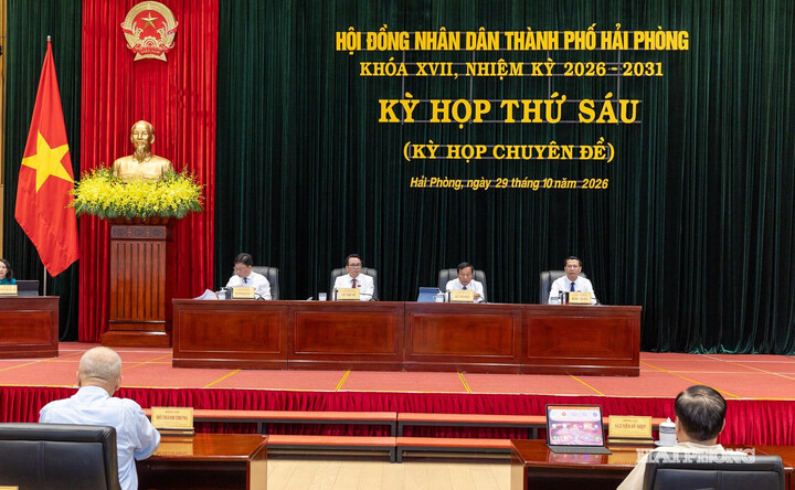 Hải Phòng thông qua 8 nghị quyết về đầu tư công, ngân sách và đất đai tại kỳ họp thứ 6 (kỳ họp chuyên đề). Ảnh: Lê Dũng