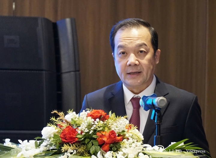 Thứ trưởng Bộ Khoa học và Công nghệ Phạm Đức Long phát biểu tại sự kiện.