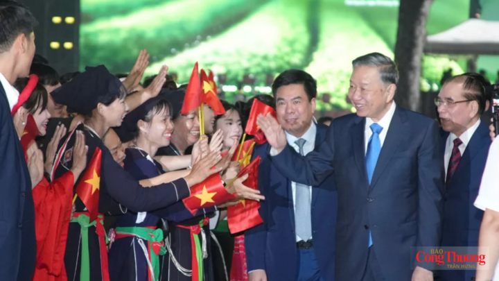 Tổng Bí thư, Chủ tịch nước Tô Lâm dự và phát biểu tại chương trình kỷ niệm.