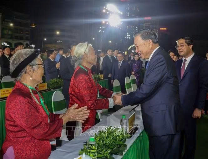 Tổng Bí thư, Chủ tịch nước Tô Lâm và các đại biểu tham dự. Ảnh: Thống Nhất/TTXVN