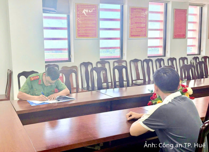 Tại cơ quan Công an, ông T.K.G thừa nhận hành vi vi phạm và cam kết không tái phạm