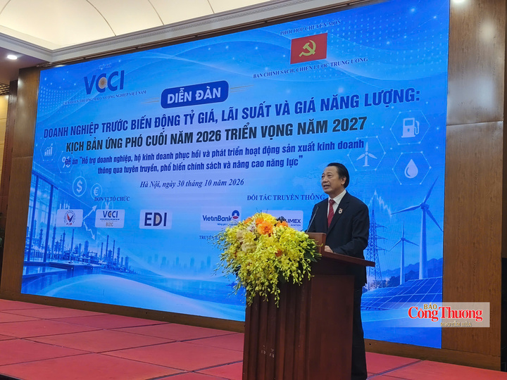 Ông Nguyễn Quang Vinh - Phó Chủ tịch VCCI phát biểu tại diễn đàn.
