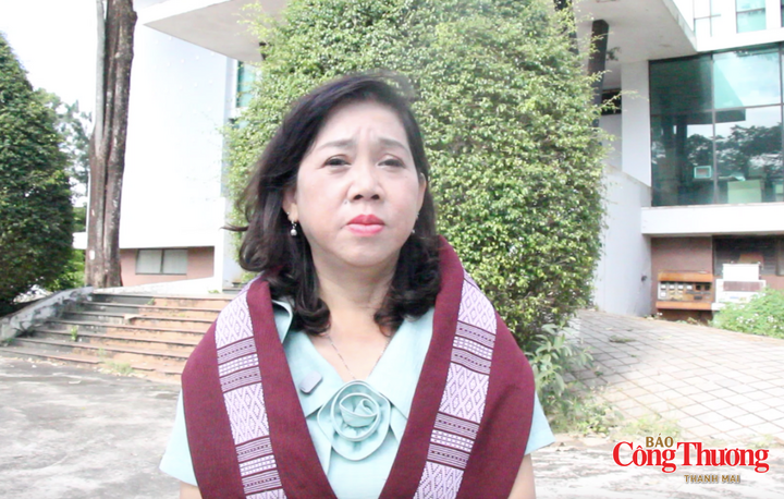 Bà Nguyễn Thị Bích Thu, Giám đốc Trung tâm Khuyến công và Xúc tiến thương mại Gia Lai.