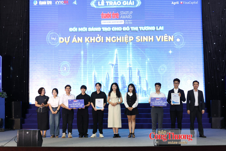 Hai dự án khởi nghiệp sinh viên được vinh danh tại Lễ trao giải Tuổi Trẻ Startup Award 2026