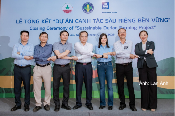 Lễ tổng kết ‘Dự án canh tác sầu riêng bền vững’ tại Đắk Lắk.