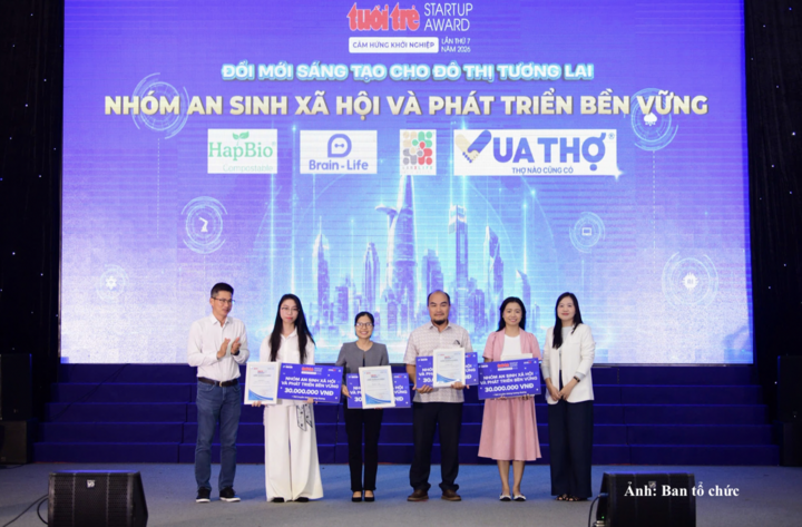 Trao giải cho nhóm startup an sinh xã hội và phát triển bền vững