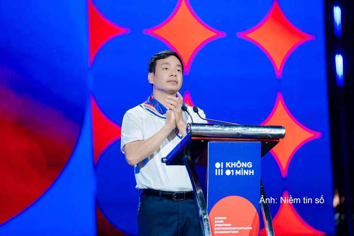 Trung tướng Lê Xuân Minh, Cục trưởng Cục An ninh mạng phát biểu tại lễ khai mạc.